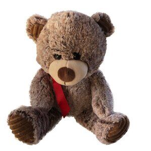 HugFun 2 Tone Brown Bear Ribbed Feet and Ears Size Med 17"